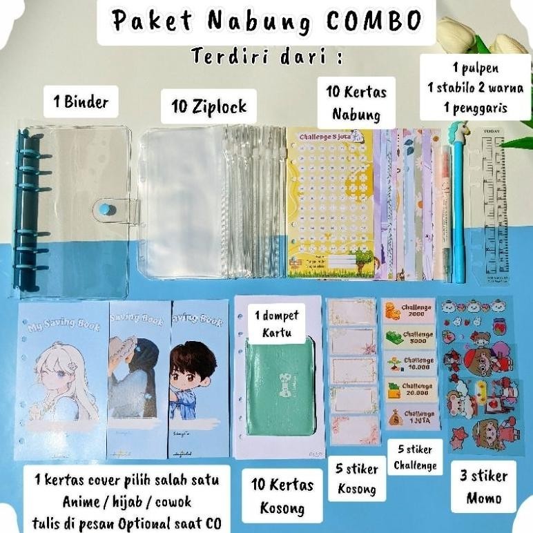 

Cxv-38 [10 Ziplock] Part 1 Paket Binder Nabung Binder Keuangan Ukuran A6 Racun Shopee