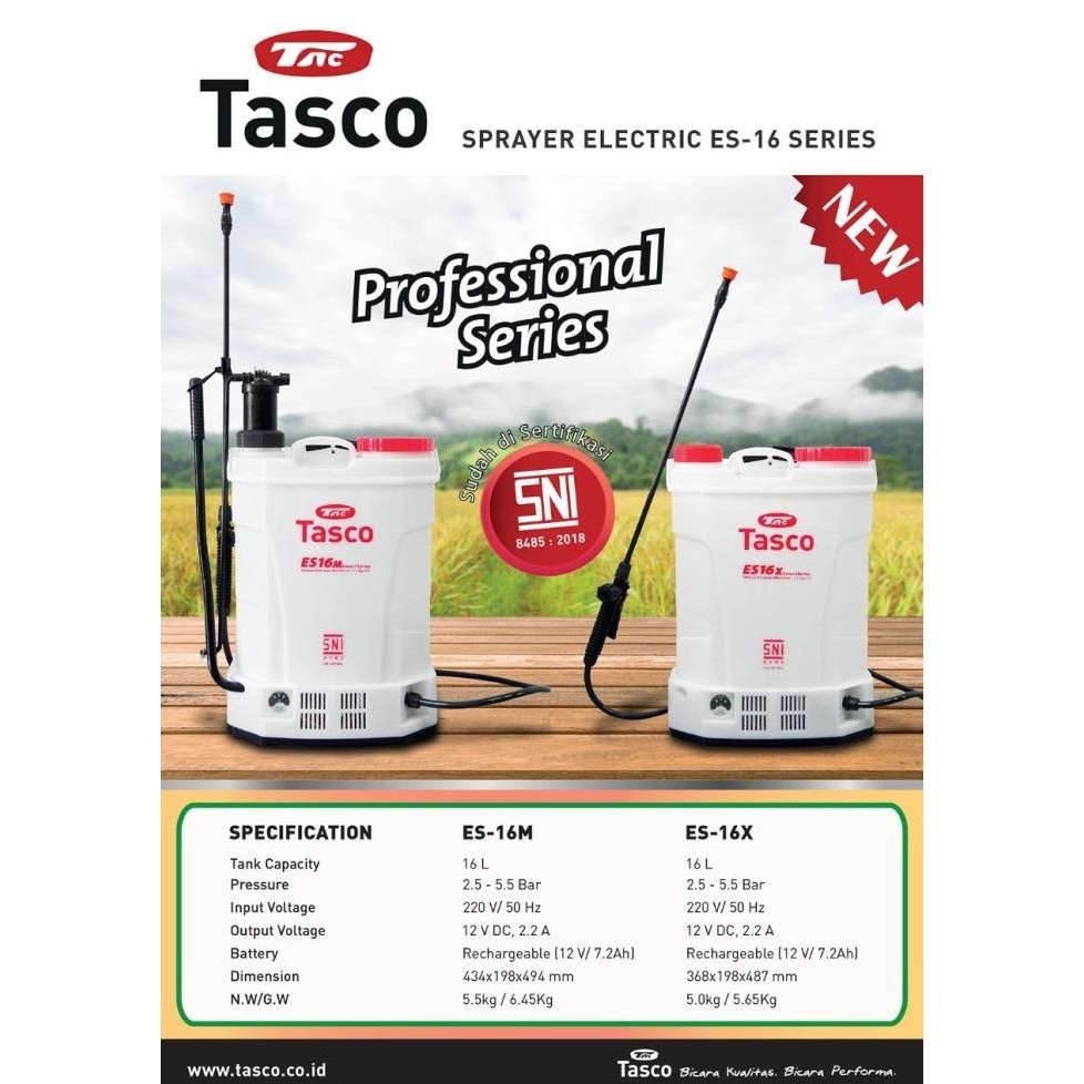 TASCO ES16X / SPRAYER ELEKTRIK TASCO / ALAT SEMPROT HAMA TASCO ES 16 X