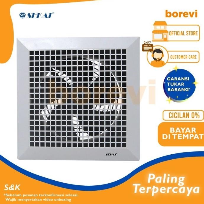 Sekai Cef 1295 Exhaust Fan Plafon 12 Inch Hexos Cef1295 12"