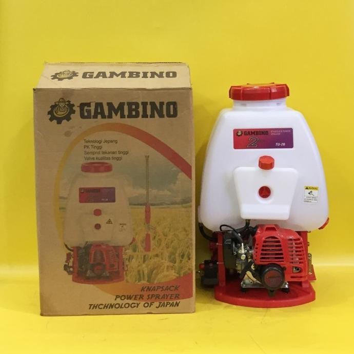 SPRAYER DISINFEKTAN SEMPROTAN HAMA / GAMBINO TU-26 / 20L / MESIN 2 TAK