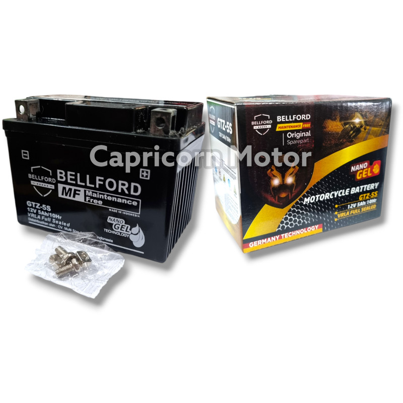 AKI KARISMA GTZ5S BELLFORD BEAT VARIO VIXION SATRIA FU SHOGUN 125 ATHLETE GTZ-5S 12V5Ah/10Hr