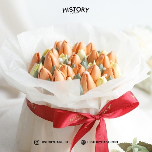 

(PO) HistoryCake Bouquet Flower Cake Kue Tart Buket Bunga Buket Wisuda Kado Anniversary - Large