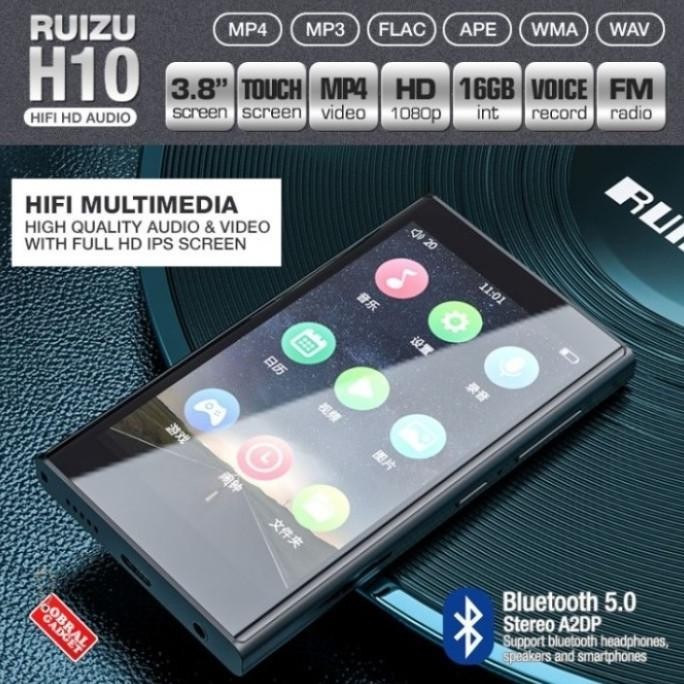 RUIZU H10 32GB MP3 MP4 AUDIO VIDEO PLAYER BLUETOOTH HQ SQ FM FLAC 2807T