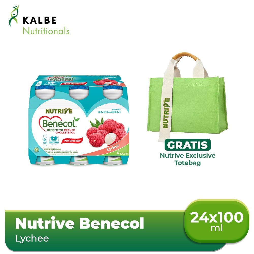 

Nutrive Benecol Lychee 6x100ml (4pcs) Free Tote Bag