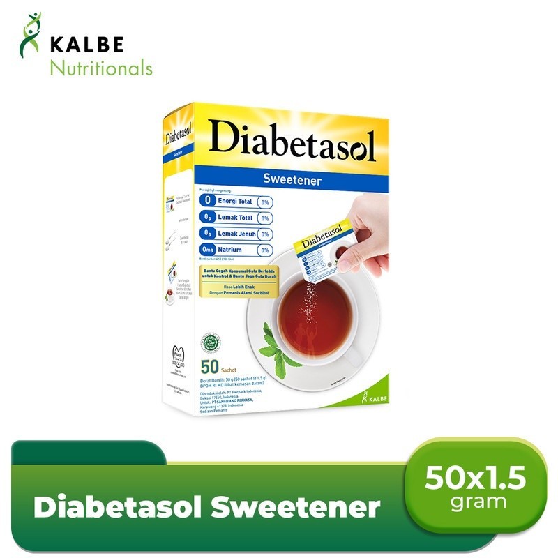 

Diabetasol Sweetener No Calories 50x1.5gr