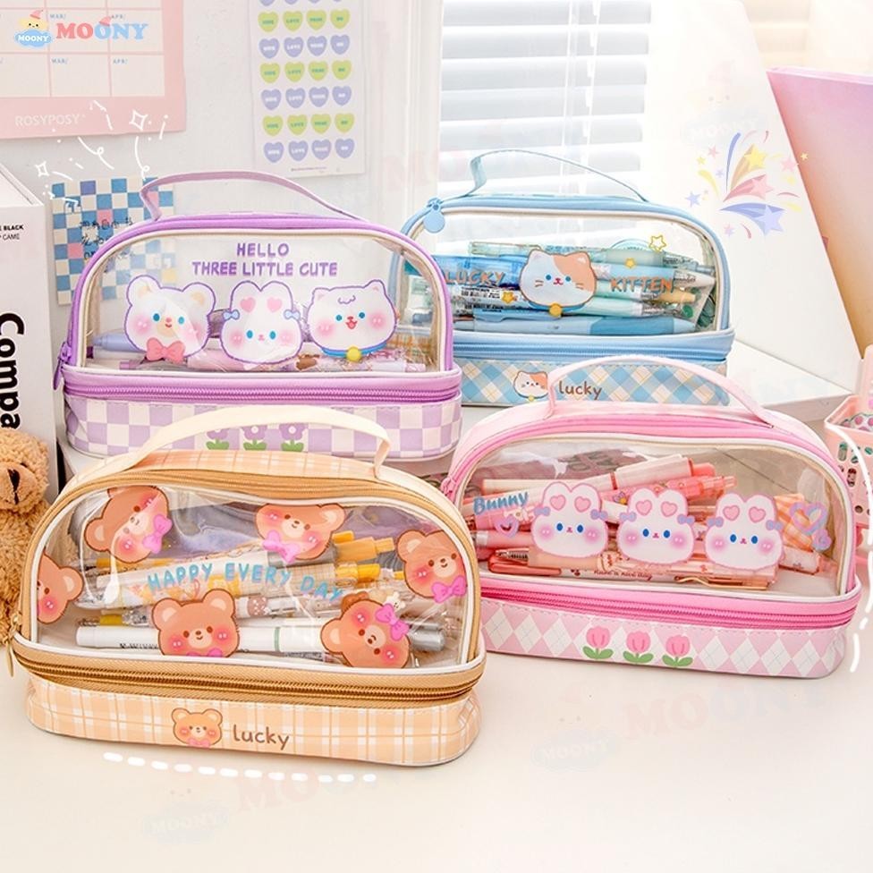 

Promo Moony Kotak Pensil Anak Lucu Pen Case Karakter Tempat Pensil Warna Transparan Ter-98