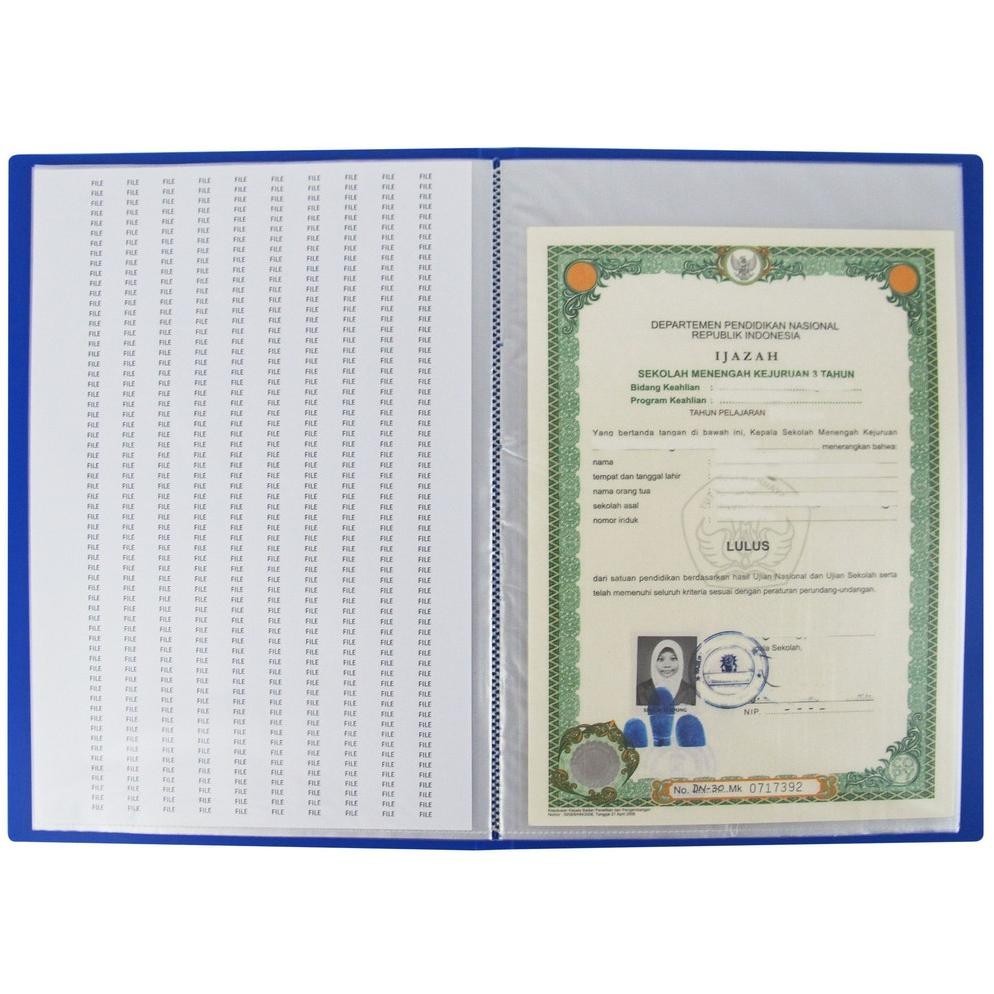 

COD Dokumen Keeper / Clear Holder / Document Keeper / Display Book EAGLE A4 / F4 100 Pocket uj-53