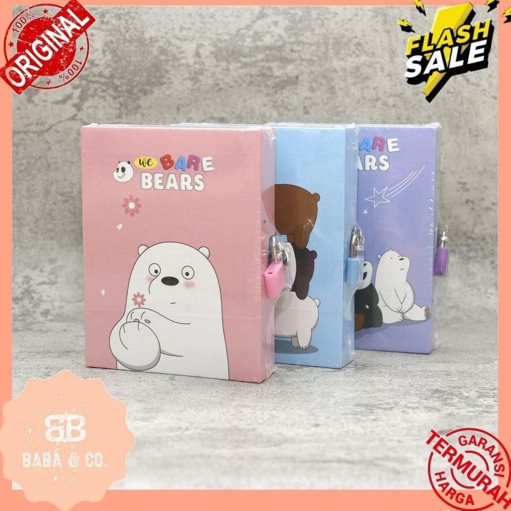 

Hot Buku Diari Gembok Wbb Buku Notes We Bare Bears Buku Catatan Harian Lucu Hadiah Anak Atk Murah Garansi
