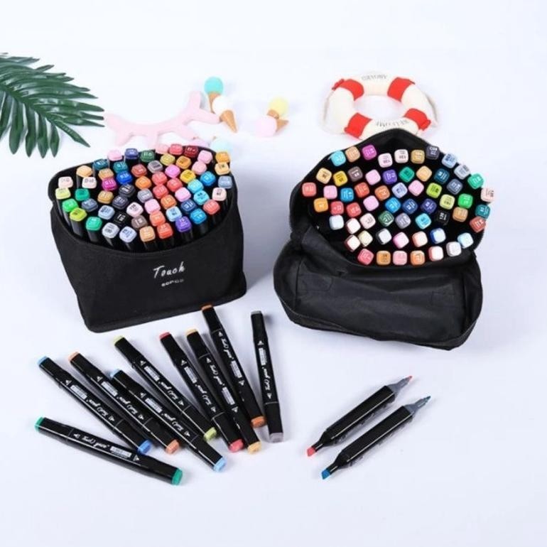 

Big Sale Penjual LokalTouchfive 120 Warna Sketsa Spidol Umum General Marker Set Animation Markers / Twin Market Set Spidol Murah
