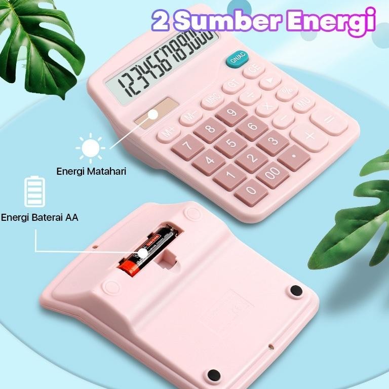 

Promo [Ready] Aimilo Kalkulator Digital 12-Bit Dual Energi Baterai Dan Energi Surya Caclulator Check Double Power 8.8