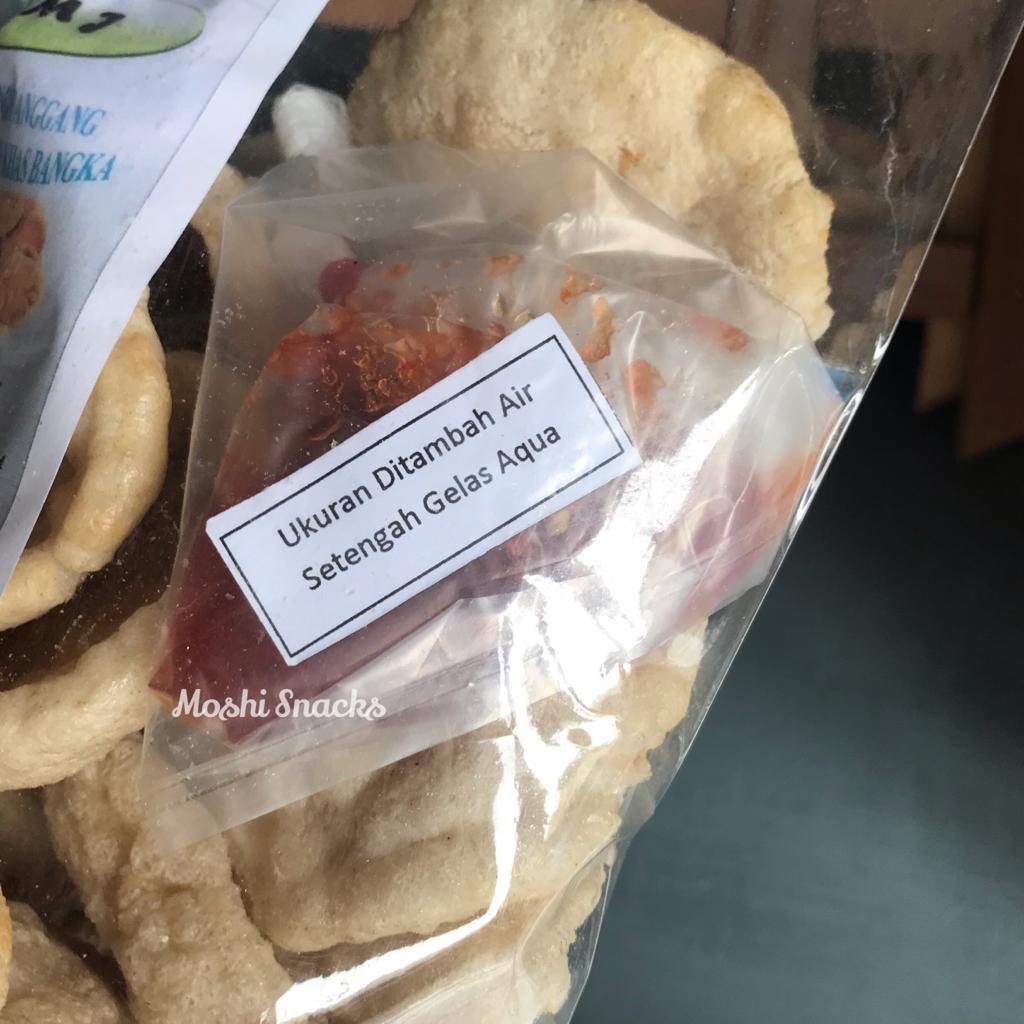 

KERUPUK / KEMPLANG PASIR IKAN MJ ASLI BANGKA / KEMPLANG PANGGANG PASIR SAMBAL TERASI / KRUPUK IKAN