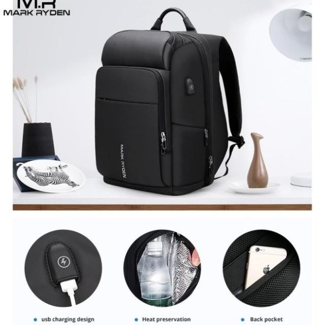 Mark Ryden Mr7080 Backpack Bag Usb - Tas Ransel Laptop 15.6 Inch