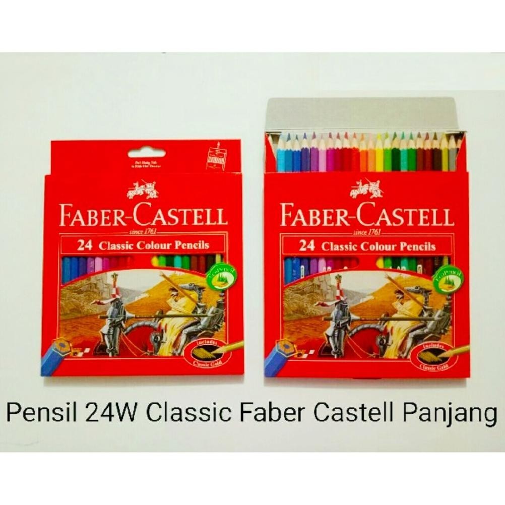 

Berkualitas Faber Castel 24 W Classic Colour Pencils/Pensil Warna/Colour Pencil Ez23