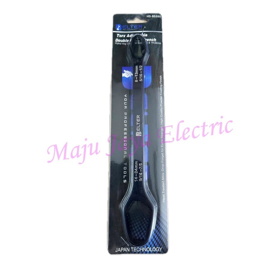 Kunci Ring Universal Double Head Wrench Adjustable Kunci Torx Pas Ring