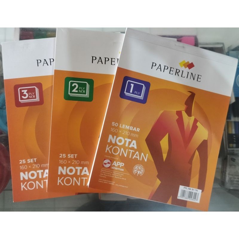 

NOTA KONTAN 1,2,3 PLY 160x210mm, 108 x 155 cm