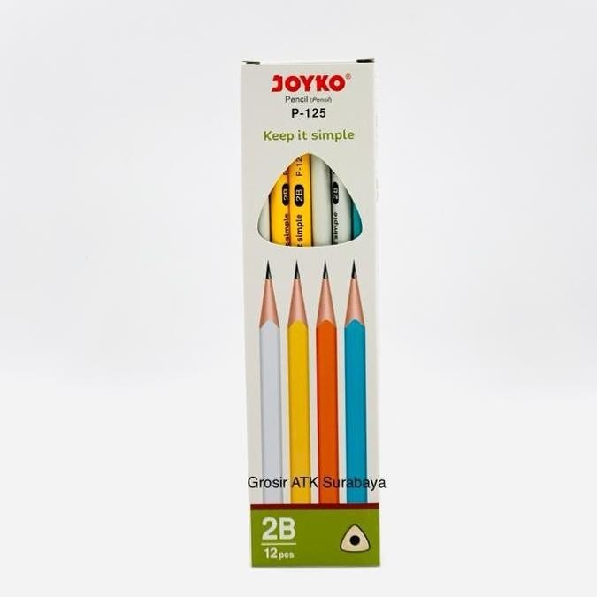 

hg-24 ( DAPAT 1 LUSIN ) PENSIL 2B JOYKO P-125 / Pencil 2B Joyko P-125 / P 125 Sale