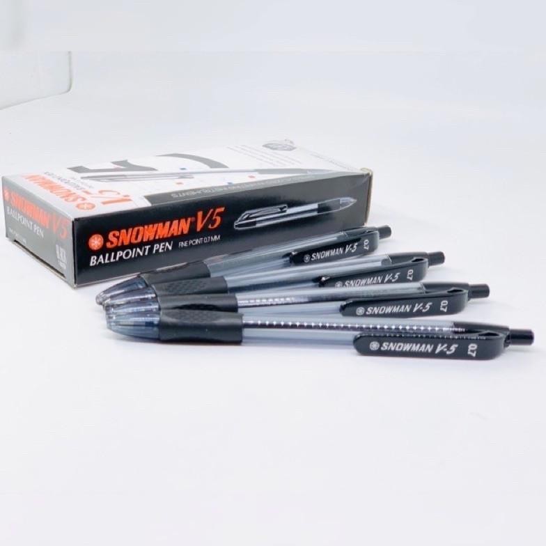 

tu-67 (1pack) Pulpen Snowman V5 0.7mm Ballpoint Pen Hemat