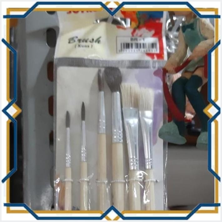 

[IKK] KUAS LUKIS JOYKO BRUSH 2 4 6 BR-1 CAT AIR MINYAK AKRILIK ACRYLIC PAINT