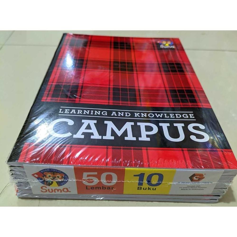 

fbx-4 Buku Tulis Campus Boxy Suma 50 Lembar ( Pak 10 Buku ) [ Original ] Termurah