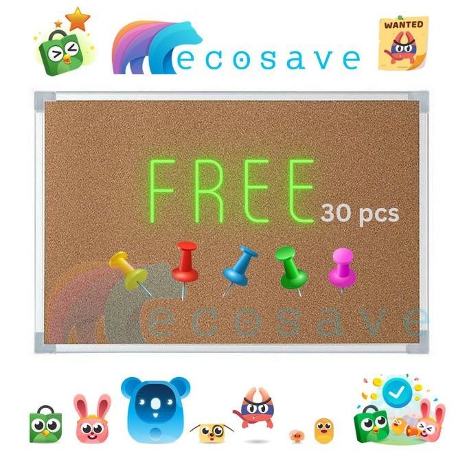 

Schedule Board SAKANA 60 x 90 cm Polos Papan Pin Softboard 60x90cm