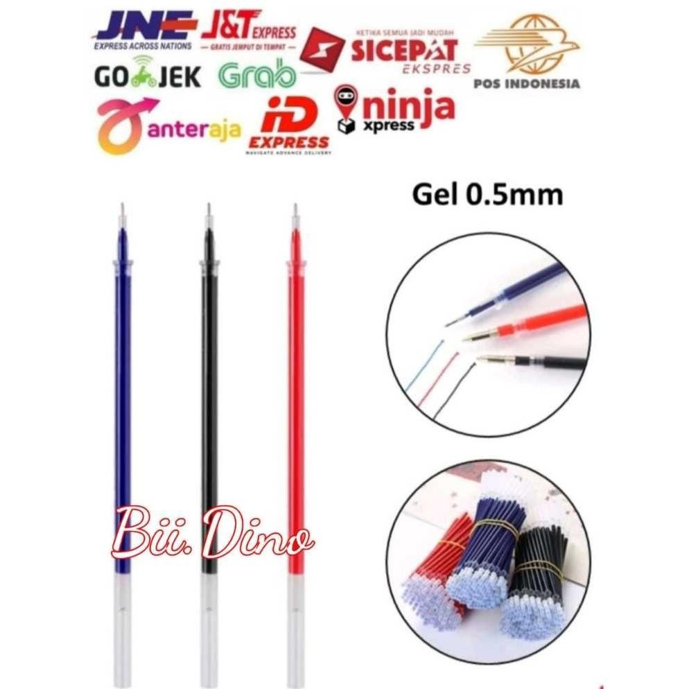 

ed-76 Refill Pena Gel 0.5mm Standard Pulpen Mimi Tinta Cair Isi Ulang 0.55mm Pen Hitam Merah Biru Bolpoin Alat Tulis Sekolah Kantor Premium