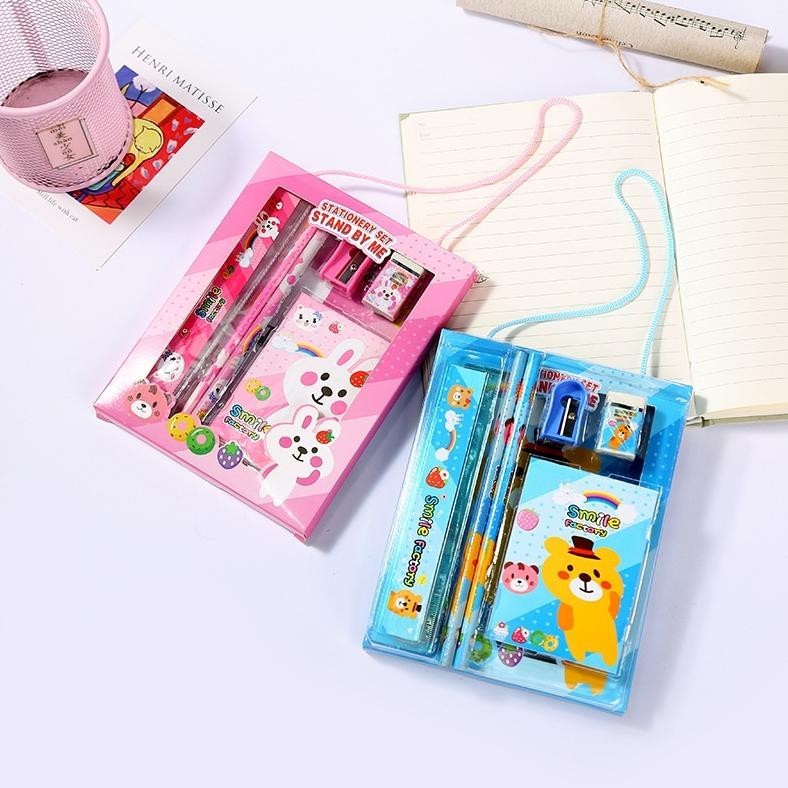 

Promo! T&Y Alat Tulis Set 6IN1 Stationery Set Lucu Karakter Set Perlengkapan Alat Tulis Sekolah Anak-Anak TK Termurah