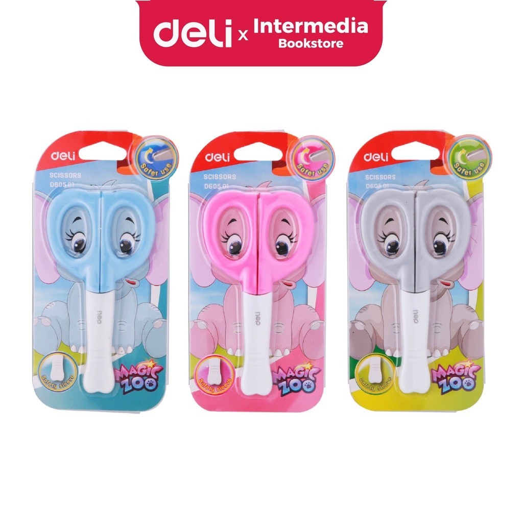 

Deli Scissors ED60501 Gunting Anak Bentuk Gajah / Elephant