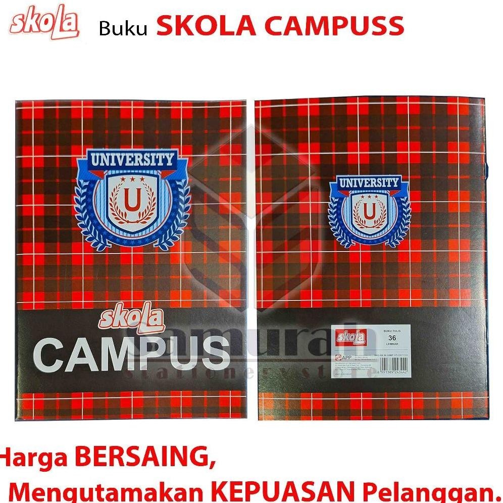 

fg-87 Buku Tulis Skola Campus Isi 50 Lembar / Buku Sekolah Ukuran Boxy / B5 Campuss 50 Lbr - Per Pak isi 10 Buku Sekola Sale