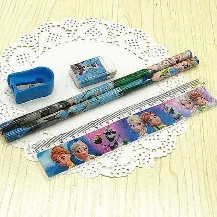 

ghs-55 T&Y Stationery Set 5 in 1 Alat Tulis Paket Anak Sekolah Penghapus penggaris Pensil Serutan Karakter Lucu Sale