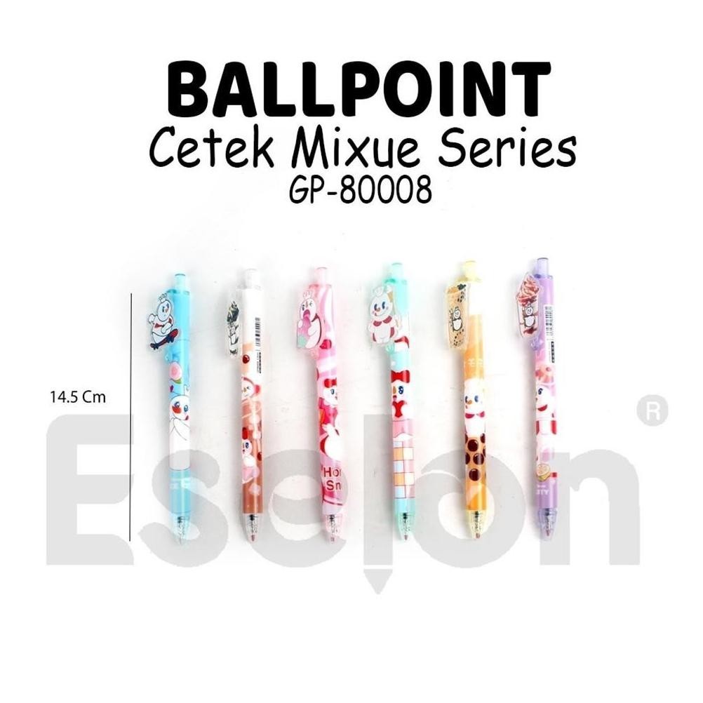 

gh-6 1 buah Pulpen Gel Cetek Fancy / Pulpen Cetek Karakter Hemat