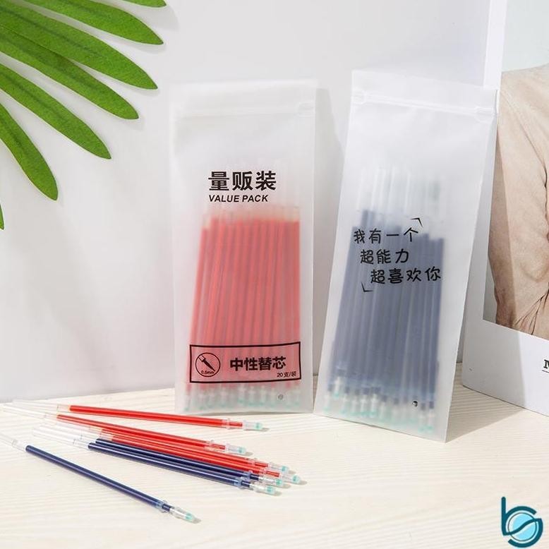 

ryu-56 Isi Ulang Pulpen 20Pcs/Set /REFILL TINTA GEL/PENA GEL REFILL 0.38MM - Best Stationary Sale