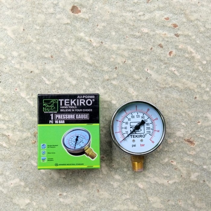 Pengukur Tekanan 16 Bar / Pressure Gauge 16 bar Tekiro