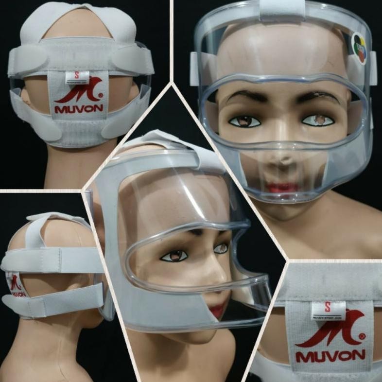 OIU (MVN) Original Face Masker Muvon // Pelindung Kepala Atlet// Peralatan Karate TERLARIS