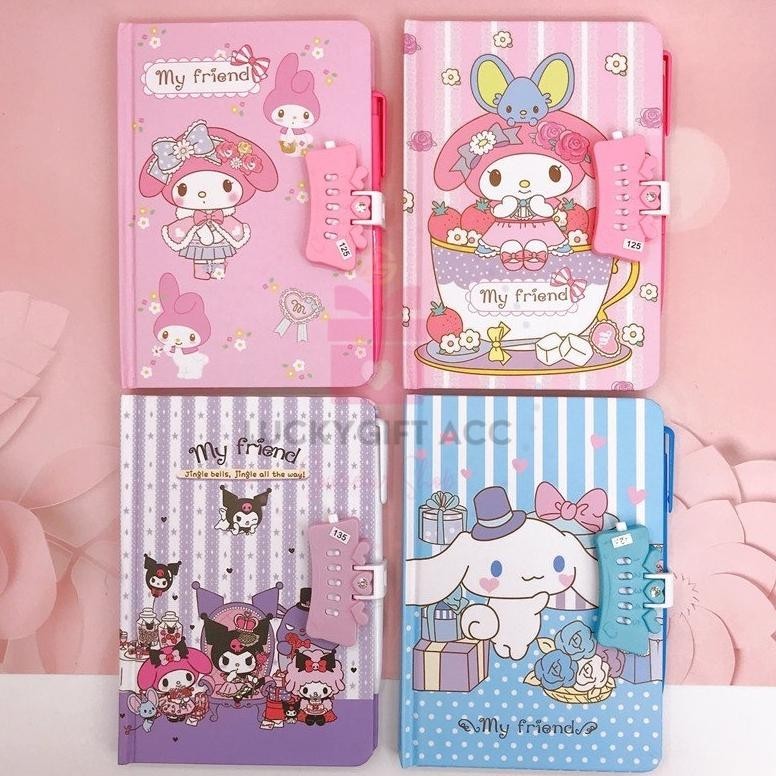 

Cod (80Hal) Buku Daily Diary Dengan Lock Dan Pulpen / Buku Tulis Sanrio Set Pulpen Denngan Pengaman Kode Kunci Termurah