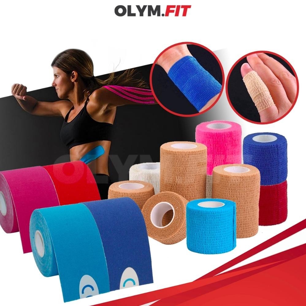 stok Kinesiology Tape | Kinesio Sport Tape | Tapping 5x5 | Tapping Olahraga Wrist Tape Finger Tape S