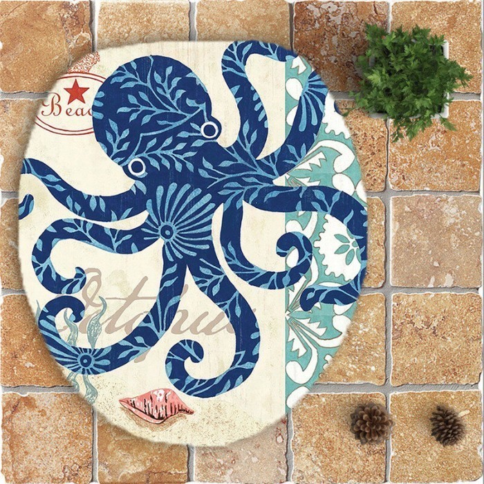 Asna 3 Buah Set Tikar Kamar Mandi Anti-Selip Karpet Karpet Lantai Penutup