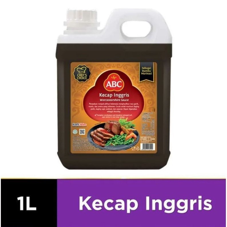 ABC Kecap Inggris 1 Liter Kemasan Jirigen