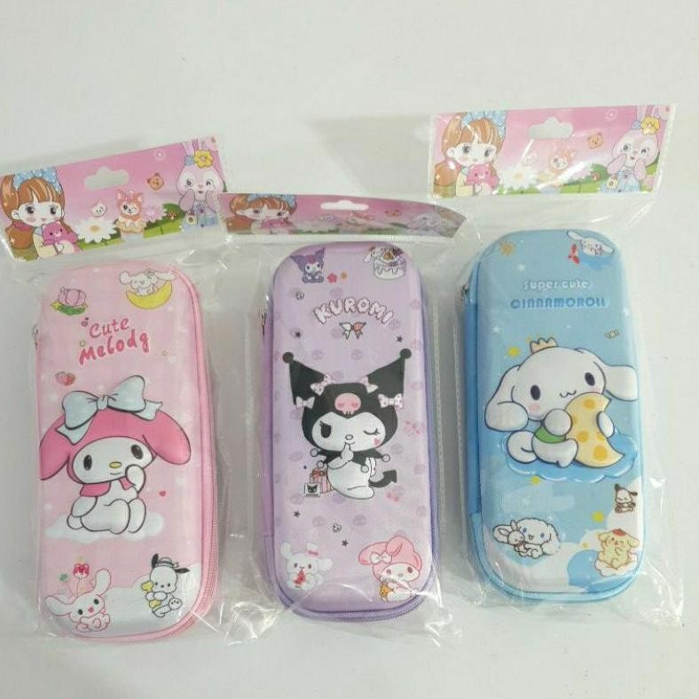 

Jh85 Tempat Pensil Anak Sleting Kuromi My Melody Cinnamorol Sanrio 3D Best Seller