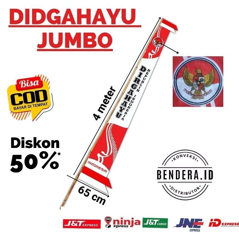 Bendera Umbul Umbul Dirgahayu Jumbo Ukuran 4 Meter