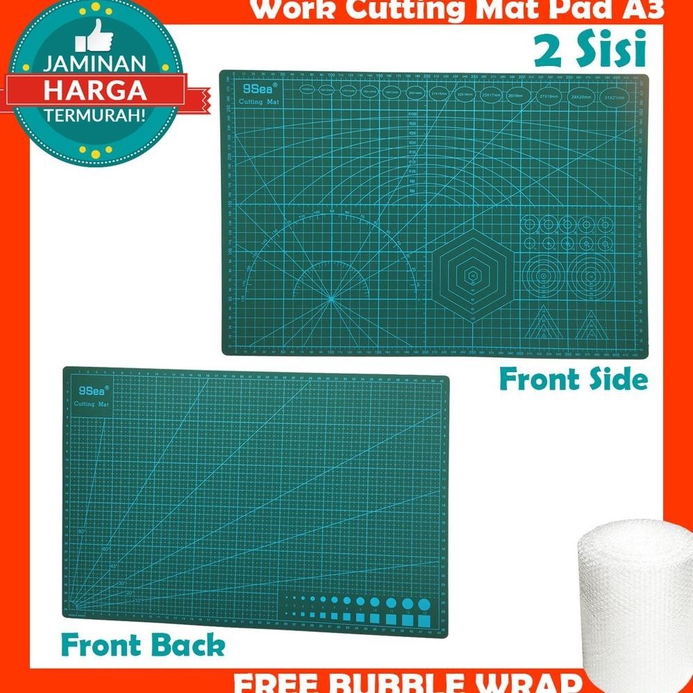 

COD Work Cutting Mat Pad A3 45x30cm Alas Potong Kerajinan 2 Sisi Ow42