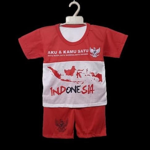 TERLARIS SETELAN BAJU MERAH PUTIH 17 AGUSTUSAN ANAK ANAK DISKOM