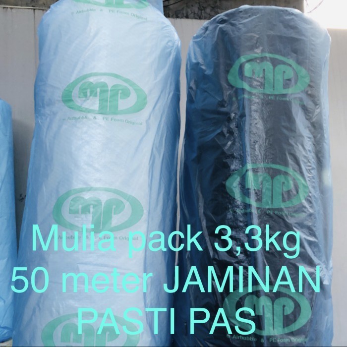 

HOT PROMO Bubble wrap Mulia pack 125 cm x 50 Meter Hitam / Bening Gosend/Grab