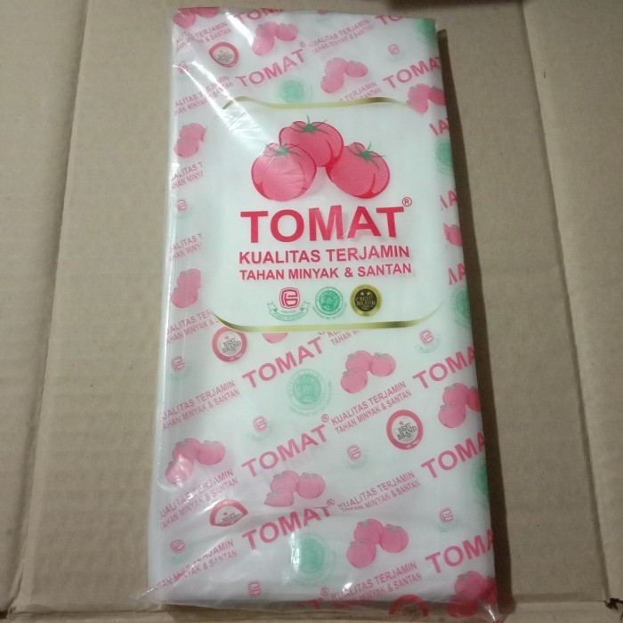 

HOT SALE plastik pe tomat(1/2kg) uk 12x25 (isi 4bks)