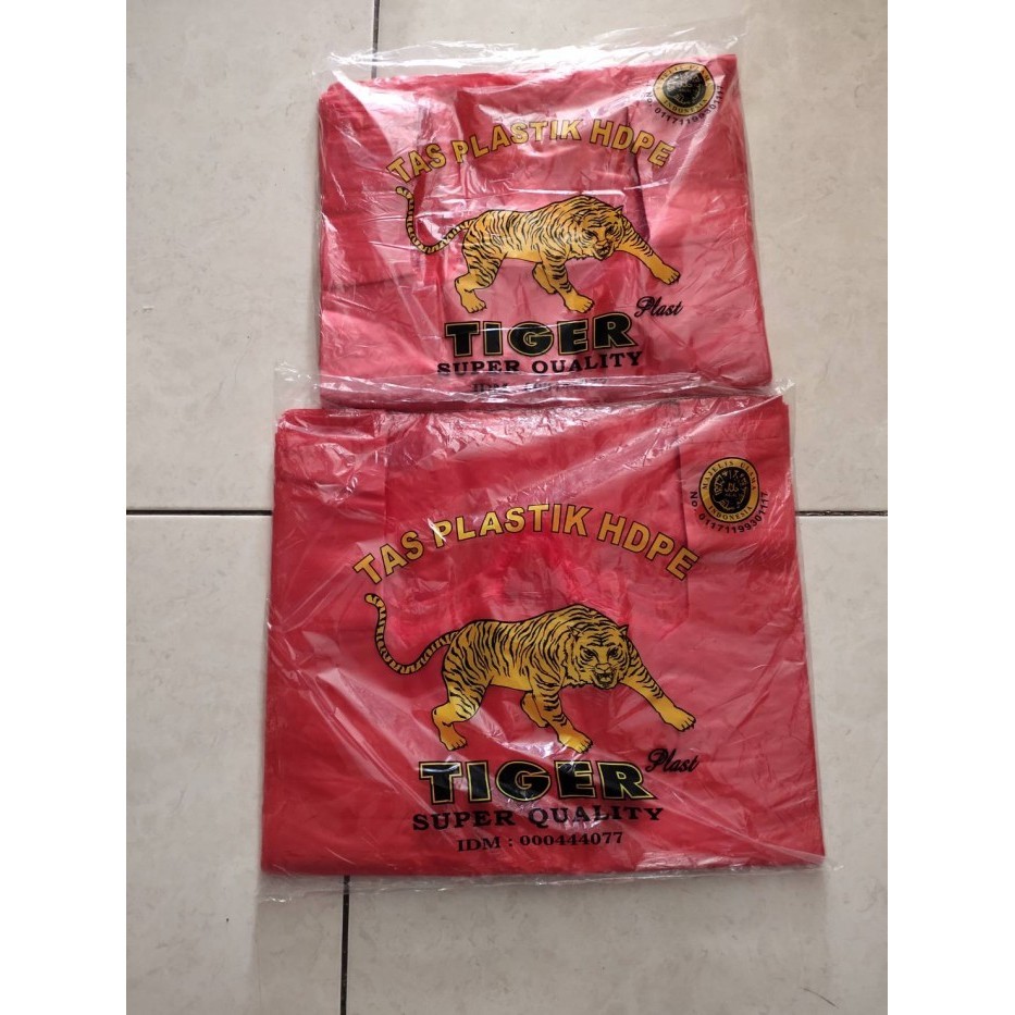 

MURAH Kantong Plastik Merah Tiger Ukuran 35 dan 40