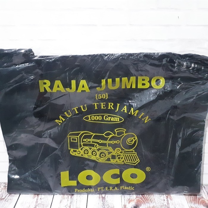 

HARGA DISKON kantong plastik kresek raja jumbo hd tebal kuat hitam ukuran 50 loco