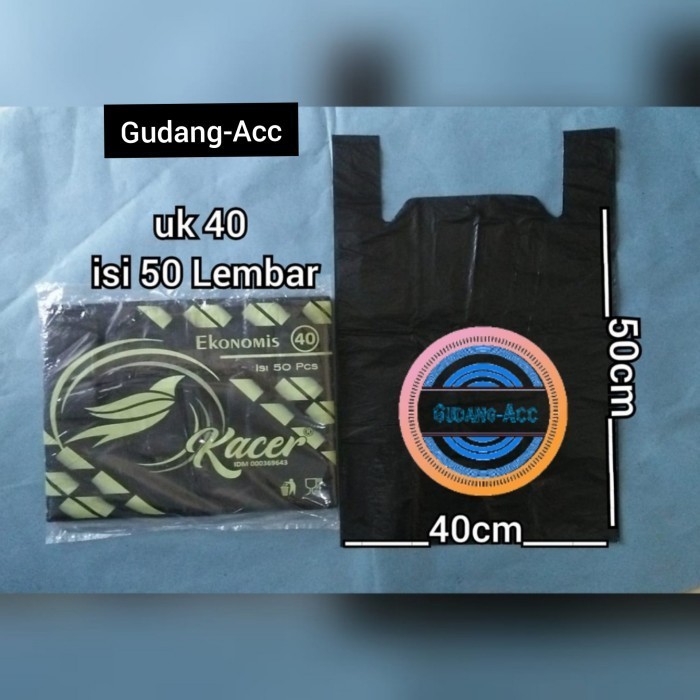 

HOT SALE Hd 40 Kantong Plastik Kresek Kacer Ekonomis Hitam 40X59 Cm