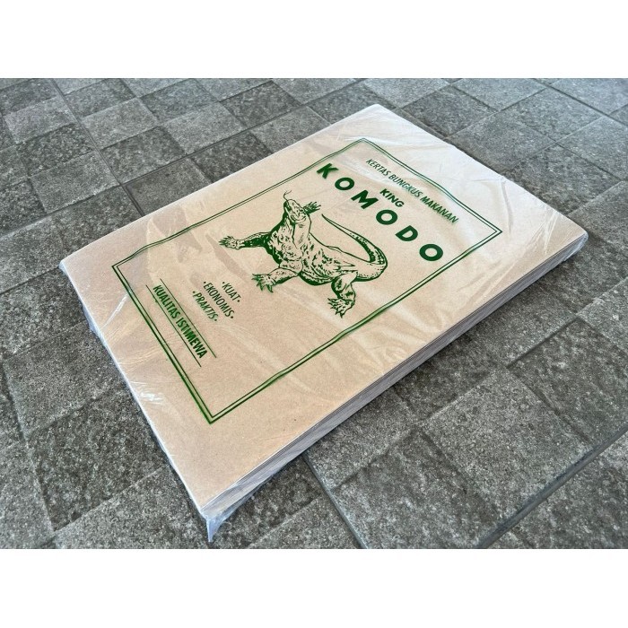 

TERMURAH Kertas Bungkus Nasi KING KOMODO 28 x 38 isi 210 lembar