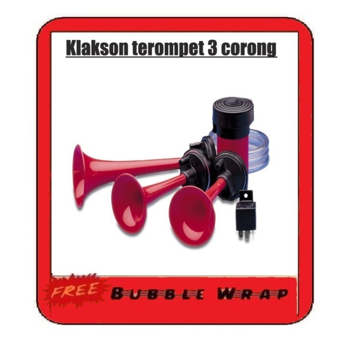 KLAKSON KEONG TELOLET 3 TITIK 6 TIPE SUARA TELOLET UNTUK MOBIL & MOTOR