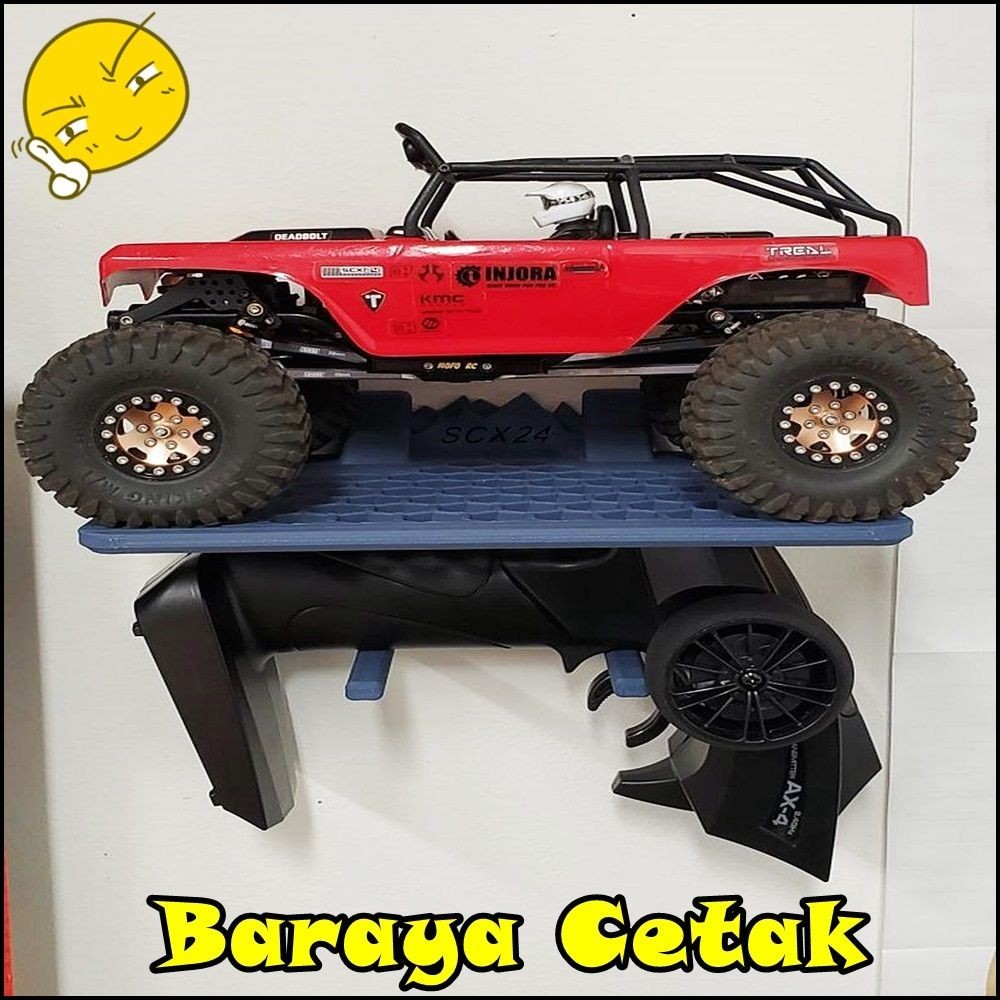RC Wall Stand 2in1  Stand Mobil Dan Remote Control RC SCX24 RGT MN86 MN WPL MN 3D Print Aksesoris Ma