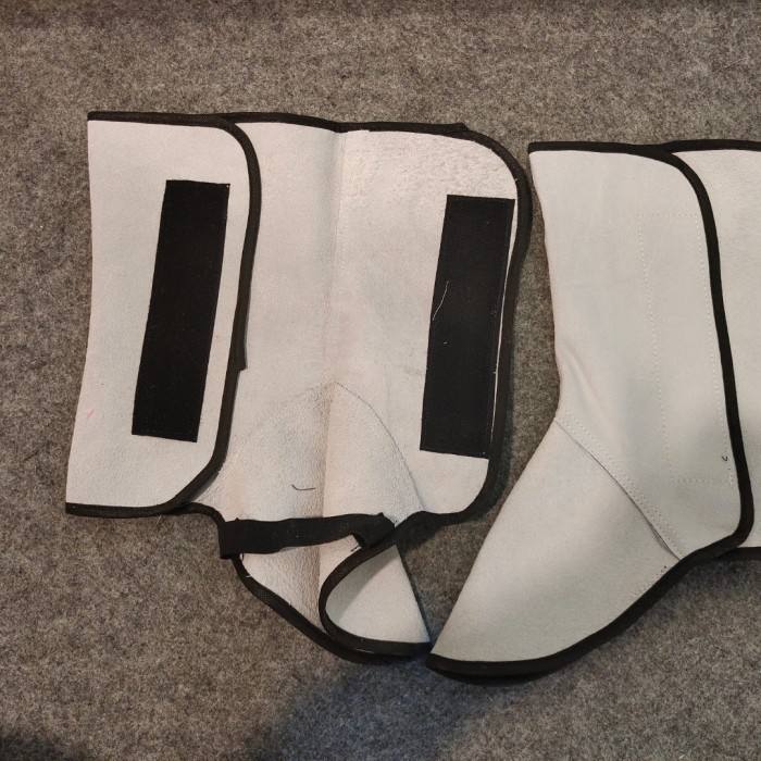Apron Las Kulit Kaki/Apron Kaki Las/Cover Shoes Welder